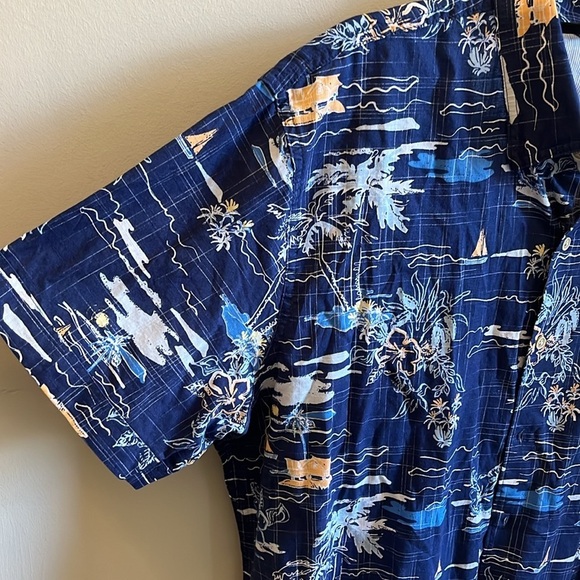 Izod Saltwater Men’s Casual Button Down NWT Size XXL Short Sleeves Vacation - Picture 4 of 11